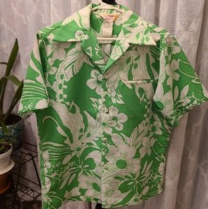 Vintage Sears Hawaii tiki aloha shirt